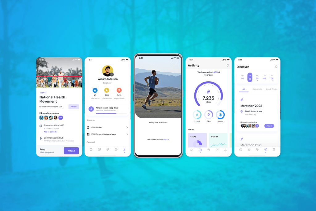 FitTrack - Body Fitness tracking mobile application iOS and Android