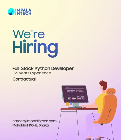 We're Looking For A Full-Stack Python Developer! hiring fullstack python developer