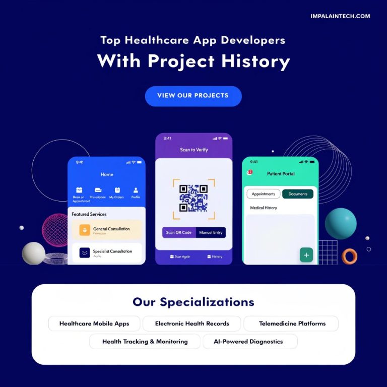 Top Healthcare App Developers [With Project History] healthcare app developers